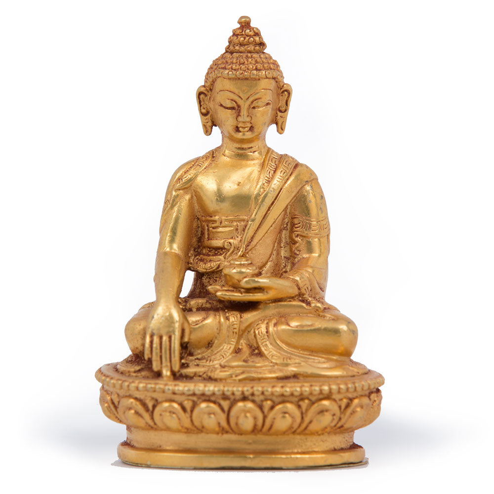 Buddha Shakyamuni Gold Statue - Mini
