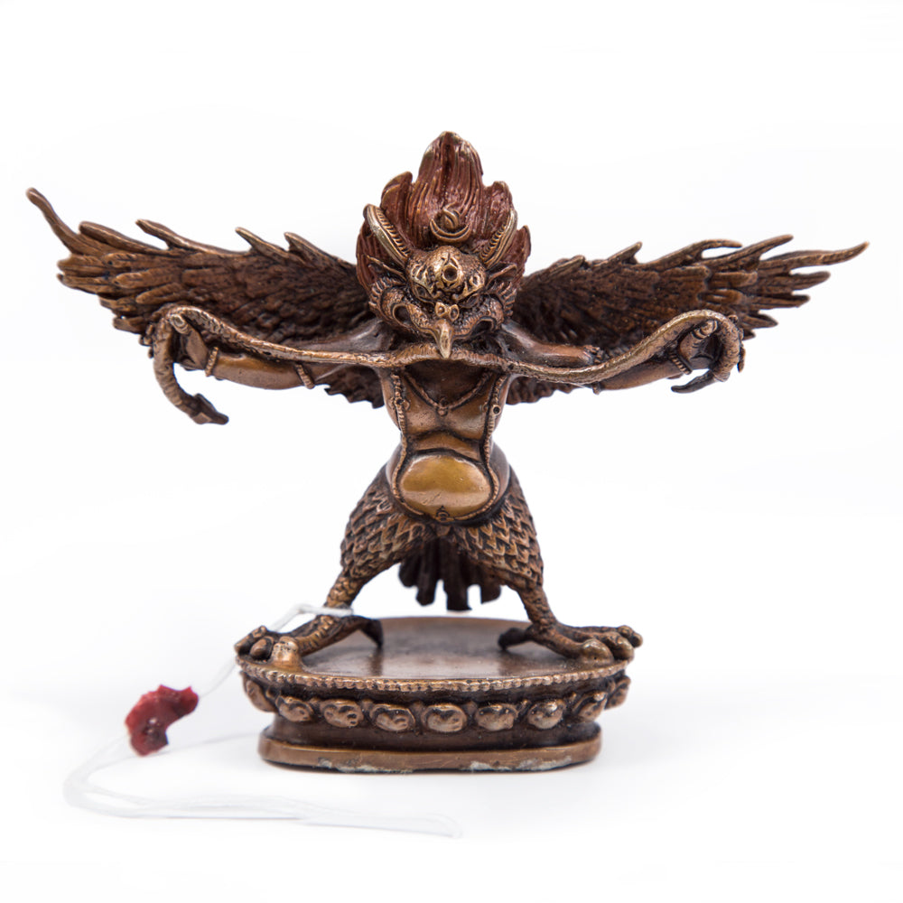 Garuda Oxidized Copper Statue - Small