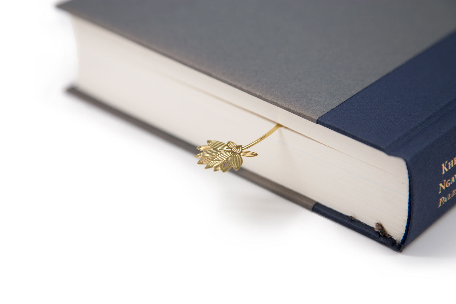 Gold-plated Lotus Flower Bookmark