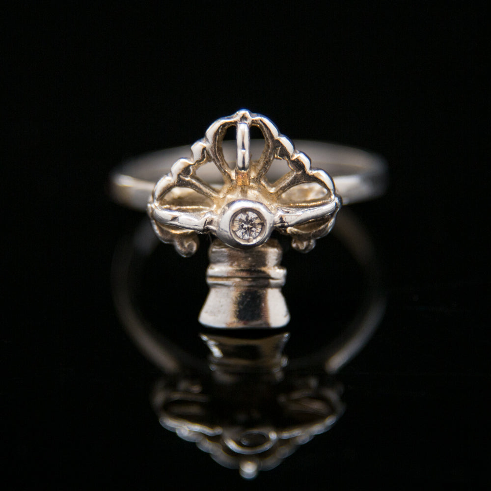 Bell and Dorje with CZ Ring