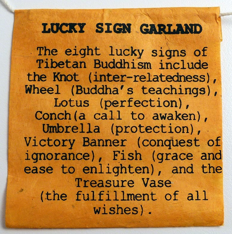 Auspicious Symbols Paper Garland