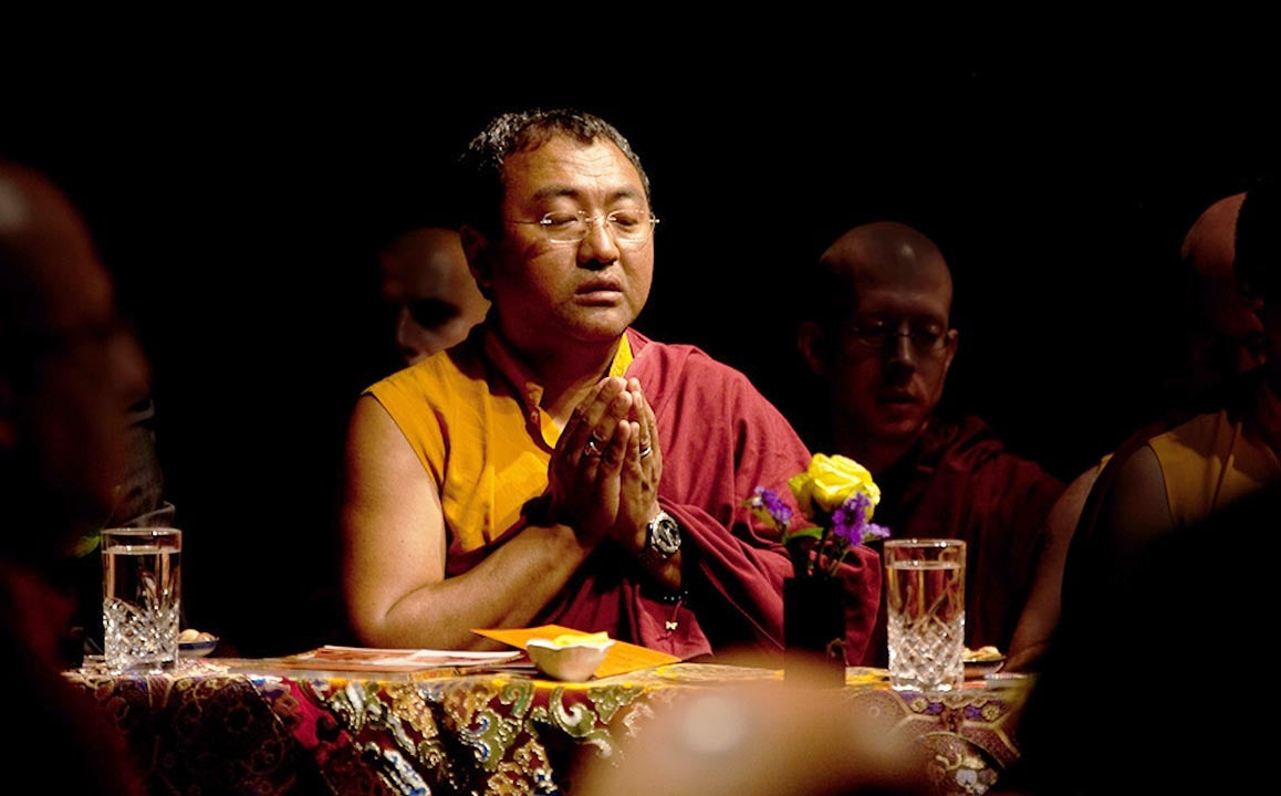 Jigme Tromge Rinpoche Praying Photo