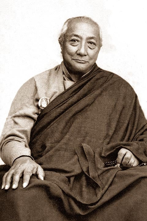 Dilgo Khyentse Rinpoche Black and White Photo