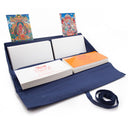 Blue Peony Brocade Text Holder
