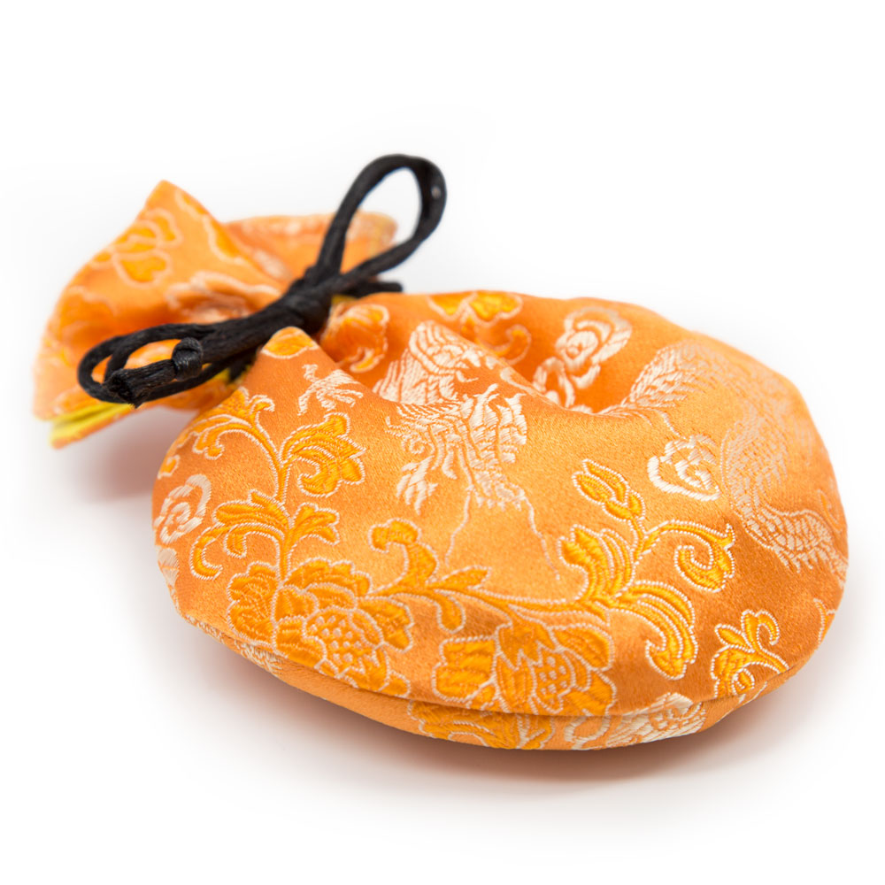Orange Brocade Mala Bag - Small