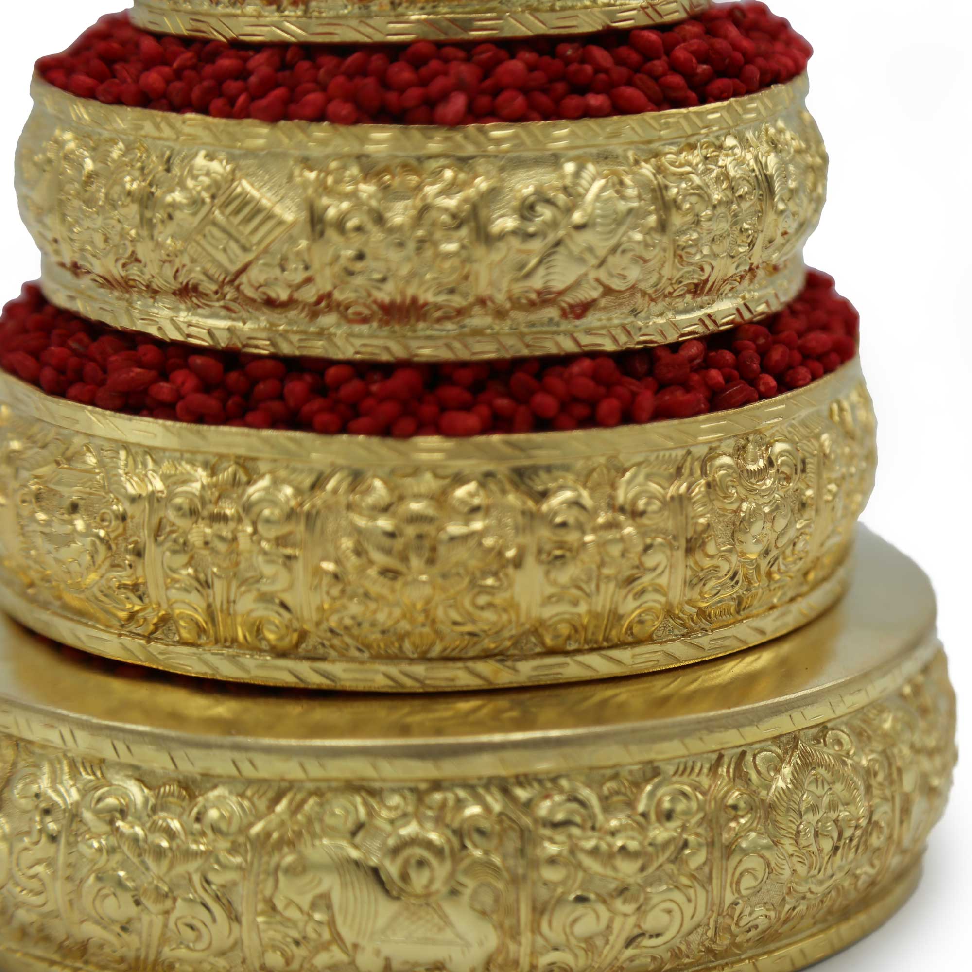 Gold-Plated Mandala Pan Set