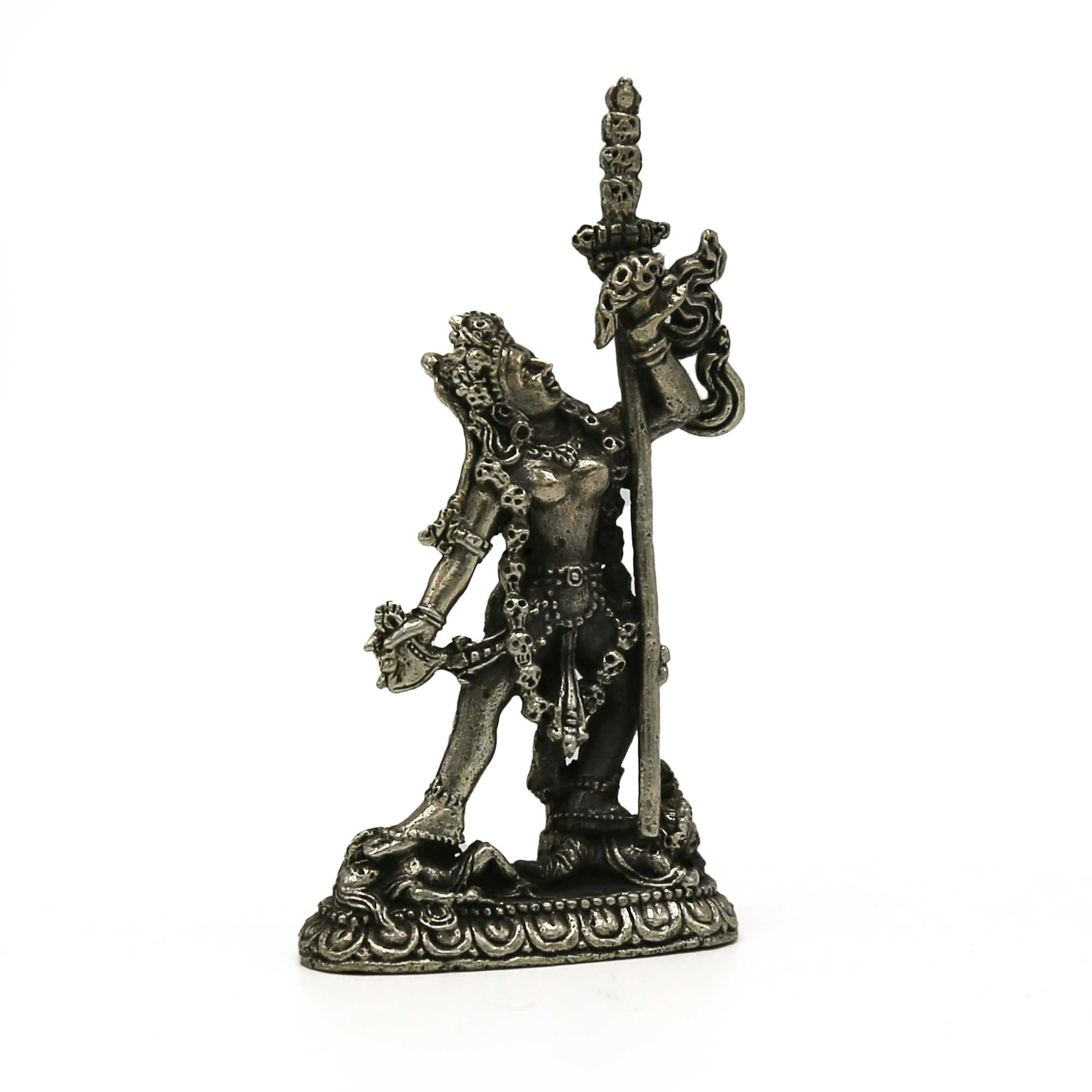 Vajrayogini Statue - White Metal - Mini