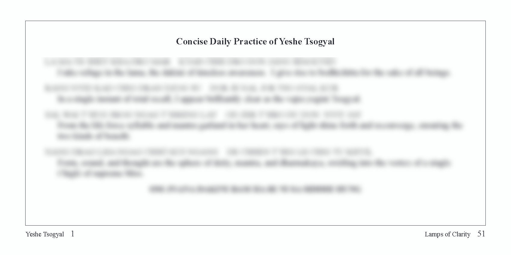Concise Yeshe Tsogyal Text